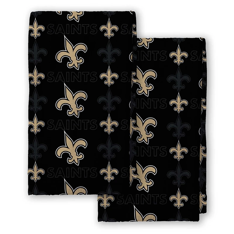 Pegasus New Orleans Saints 2-Pack Repeat Logo Dish Towel Set