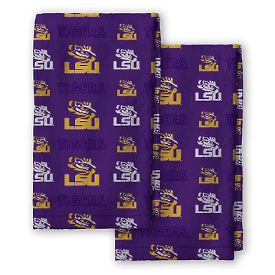Pegasus LSU Tigers 2-Pack Repeat Logo Dish Towel Set