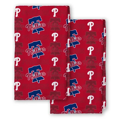 Pegasus Philadelphia Phillies 2-Pack Repeat Logo Dish Towel Set