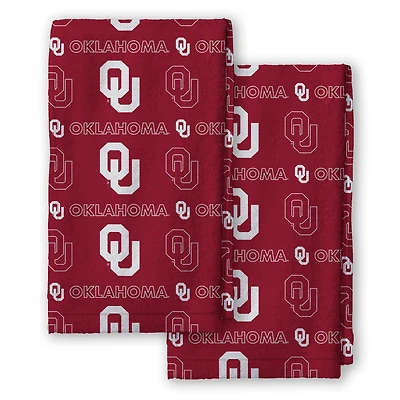 Pegasus Oklahoma Sooners 2-Pack Repeat Logo Dish Towel Set