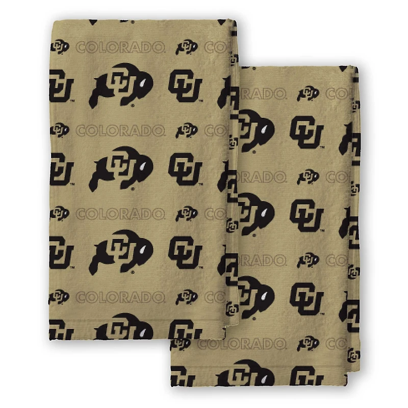 Pegasus Colorado Buffaloes 2-Pack Repeat Logo Dish Towel Set