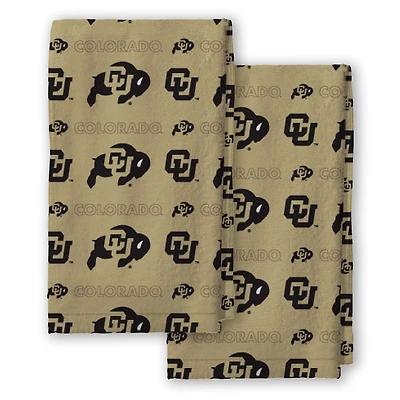 Pegasus Colorado Buffaloes 2-Pack Repeat Logo Dish Towel Set