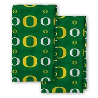 Pegasus Oregon Ducks 2-Pack Repeat Logo Dish Towel Set