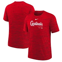 Youth Nike Red St. Louis Cardinals Authentic Collection Practice Performance T-Shirt