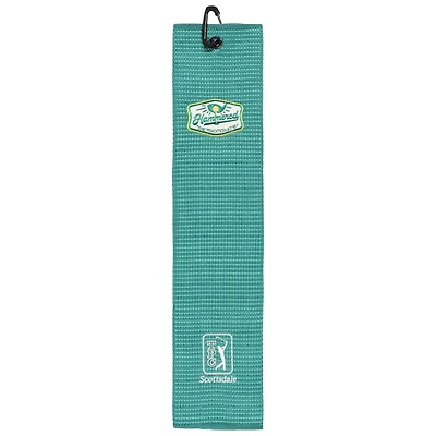 Green WM Phoenix Open Hammered Microscrubber Golf Towel