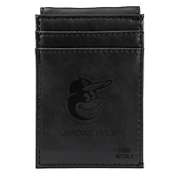 Black Baltimore Orioles Personalized Front Pocket Wallet