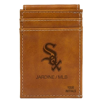 Brown Chicago White Sox Personalized Front Pocket Wallet