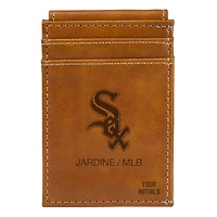 Brown Chicago White Sox Personalized Front Pocket Wallet