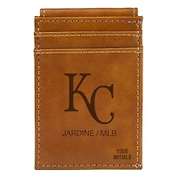 Brown Kansas City Royals Personalized Front Pocket Wallet