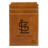 Brown St. Louis Cardinals Personalized Front Pocket Wallet
