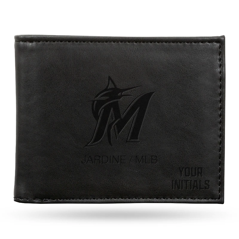 Miami Marlins Personalized Billfold Wallet