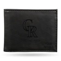 Black Colorado Rockies Personalized Billfold Wallet