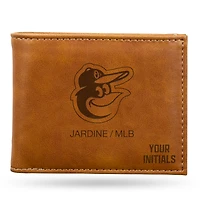 Brown Baltimore Orioles Personalized Billfold Wallet