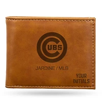 Brown Chicago Cubs Personalized Billfold Wallet