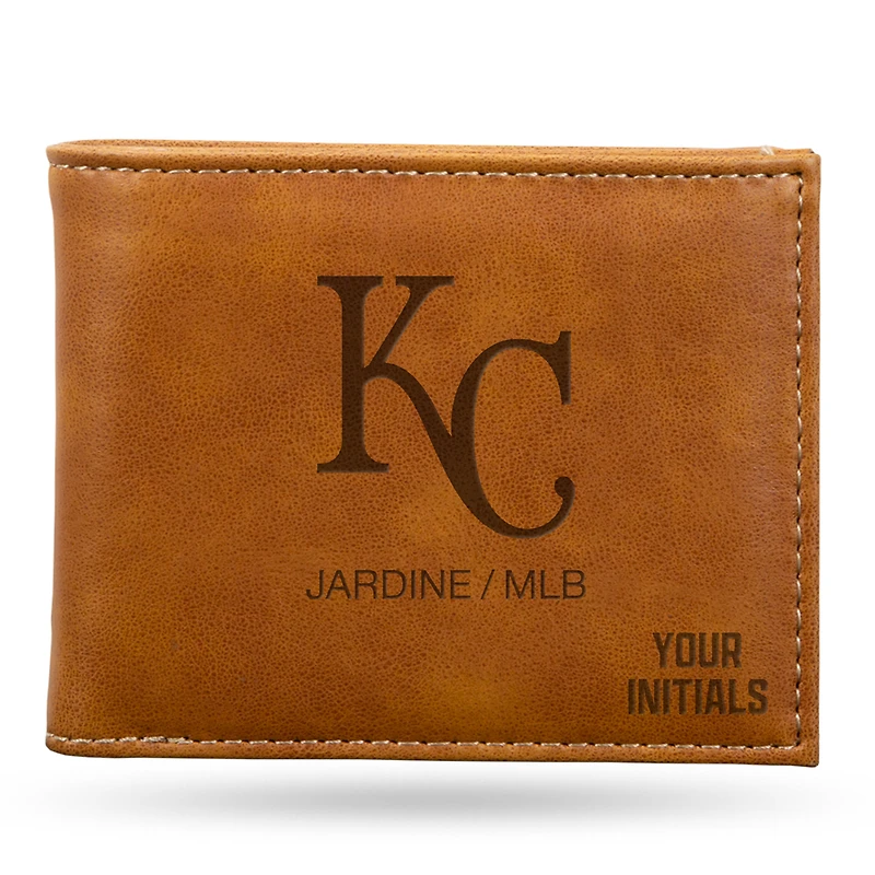 Brown Kansas City Royals Personalized Billfold Wallet