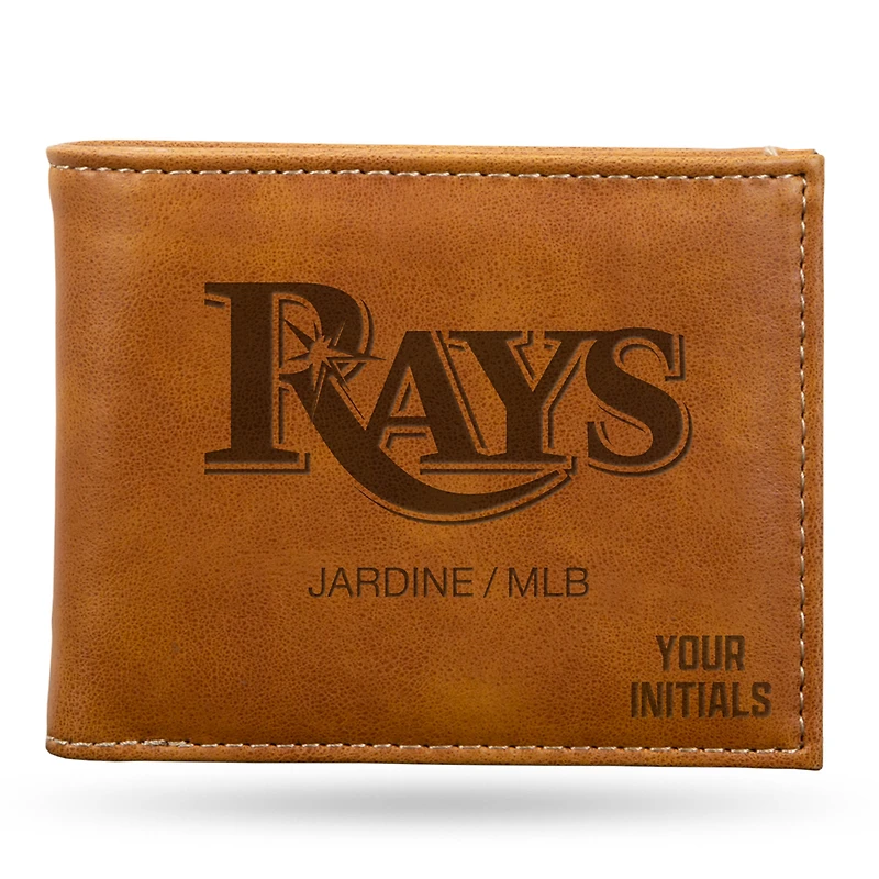 Brown Tampa Bay Rays Personalized Billfold Wallet