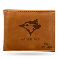 Brown Toronto Blue Jays Personalized Billfold Wallet
