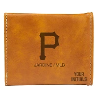 Brown Pittsburgh Pirates Personalized Trifold Wallet