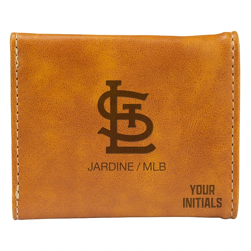 Brown St. Louis Cardinals Personalized Trifold Wallet