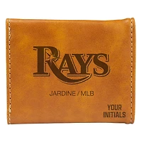 Brown Tampa Bay Rays Personalized Trifold Wallet