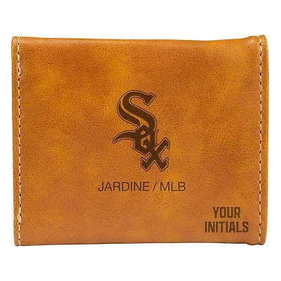 Brown Chicago White Sox Personalized Trifold Wallet