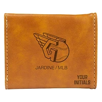 Brown Cleveland Guardians Personalized Trifold Wallet