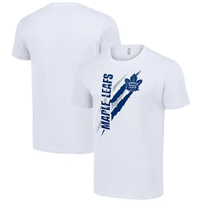 Men's Starter  White Toronto Maple Leafs Color Scratch T-Shirt