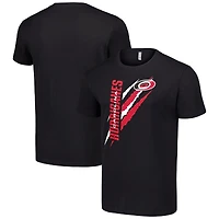 Men's Starter  Black Carolina Hurricanes Color Scratch T-Shirt