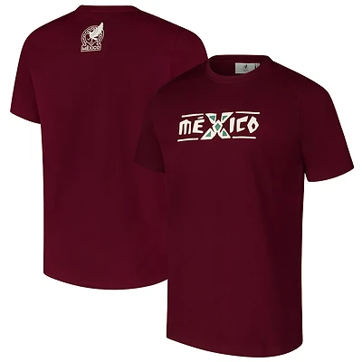 Men's Burgundy Mexico National Team Heritage Heavy Relaxed Fit T-Shirt