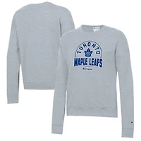 Women's Champion Gray Toronto Maple Leafs Powerblend Pullover Sweatshirt