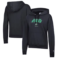 Women's Champion Black Dallas Stars Powerblend Fleece Pullover Hoodie