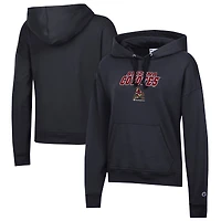 Women's Champion Black Arizona Coyotes Powerblend Fleece Pullover Hoodie