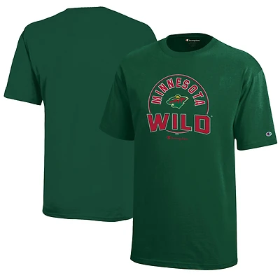 Youth Champion  Hunter Green Minnesota Wild Jersey T-Shirt