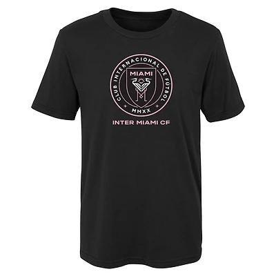 Preschool Black Inter Miami CF Primary Logo T-Shirt