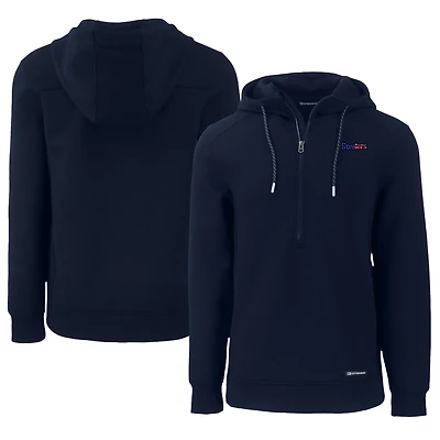 Men's Cutter & Buck Navy Pittsburgh Steelers  Americana Roam Eco Half-Zip Recycled Pullover Hoodie