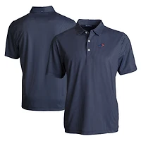 Men's Cutter & Buck Navy Buffalo Bills Big & Tall Americana Pike Eco Symmetry Print Stretch Recycled Polo