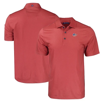 Men's Cutter & Buck Red Kansas City Chiefs  Americana Pike Eco Tonal Geo Print Stretch Recycled Polo