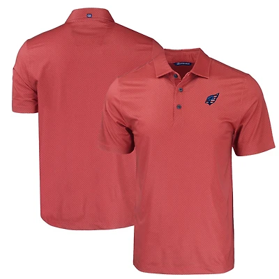 Men's Cutter & Buck Cardinal Arizona Cardinals  Americana Pike Eco Tonal Geo Print Stretch Recycled Polo