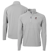 Men's Cutter & Buck Georgia Bulldogs Alumni Logo Adapt DryTec Eco Knit Hybrid Recycled Quarter-Zip Pullover Top