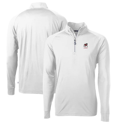 Men's Cutter & Buck Georgia Bulldogs Alumni Logo Adapt Eco Knit Stretch Recycled Quarter-Zip Top