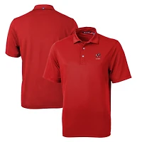 Men's Cutter & Buck Red Georgia Bulldogs Alumni Logo Virtue DryTec Eco Pique Recycled Polo