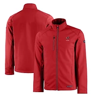 Men's Cutter & Buck Red Georgia Bulldogs Alumni Logo Evoke Eco Softshell Recycled Full-Zip Jacket