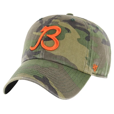 Men's '47 Camo Chicago Bears Woodland Clean Up Adjustable Hat