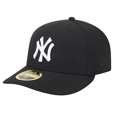 Men's New Era Black New York Yankees Low Profile 59FIFTY Fitted Hat