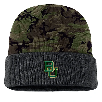 Men's Nike  Camo Baylor Bears Military Appreciation Cuffed Knit Hat