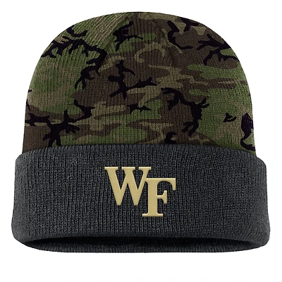 Men's Nike  Camo Wake Forest Demon Deacons Military Appreciation Cuffed Knit Hat