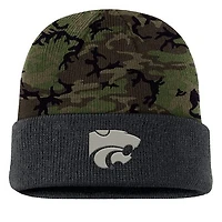 Men's Nike  Camo Kansas State Wildcats Military Appreciation Cuffed Knit Hat