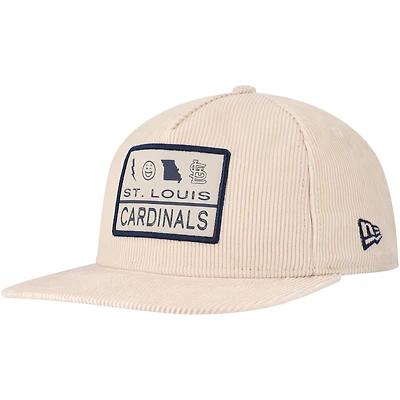 Men's New Era Khaki St. Louis Cardinals Summer Essential Golfer Snapback Hat
