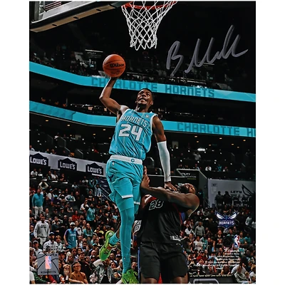 Brandon Miller Charlotte Hornets Autographed 8" x 10" Dunk In Teal Photograph