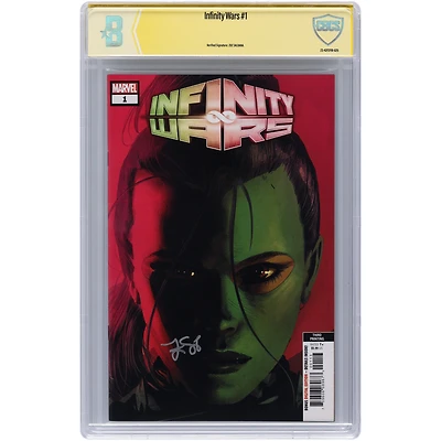 Zoe Saldana Infinity Wars Autographed #1 Comic Book - Signed in Silver Ink - CBCS